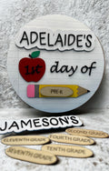 Custom Wooden First Day of School Sign | Reusable Back to School Photo Prop for Kids