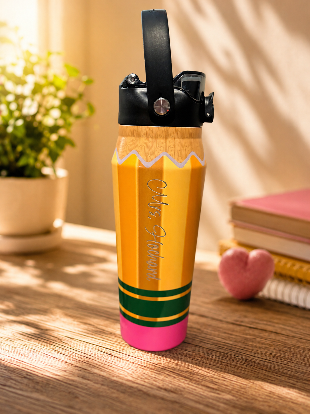 Frost Buddy 24 oz Laser Engraved Pencil Waterbottle