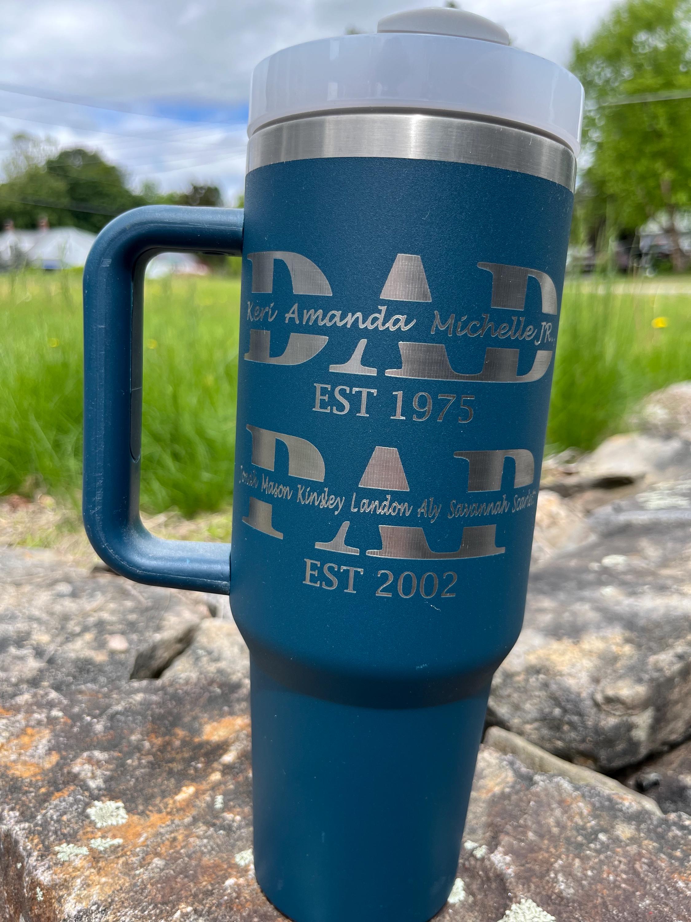 Personalized Family Title Tumbler or Water Bottle – Custom Names & Years