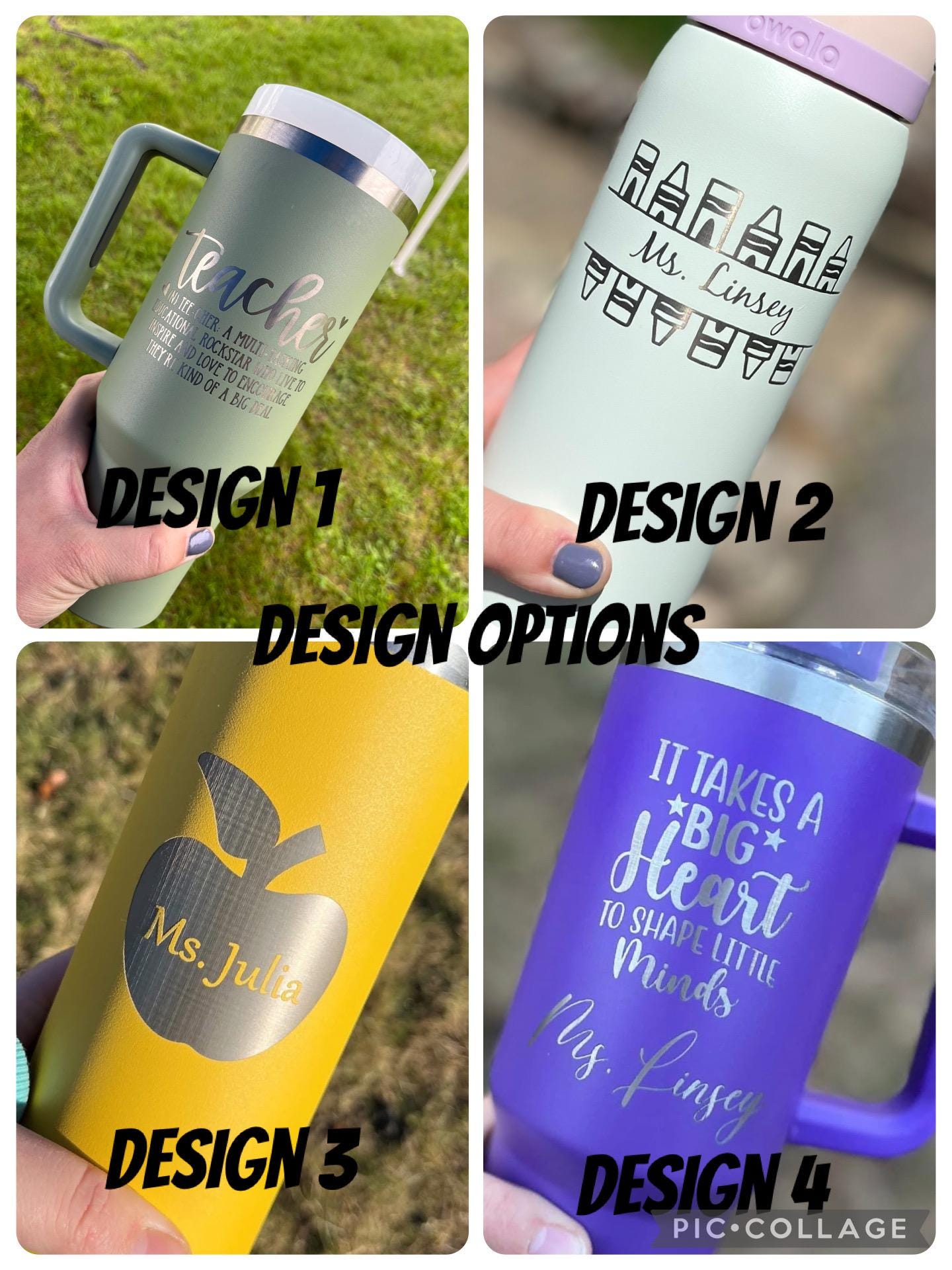 Personalized Teacher Tumbler: Engraved Stainless Steel Gift