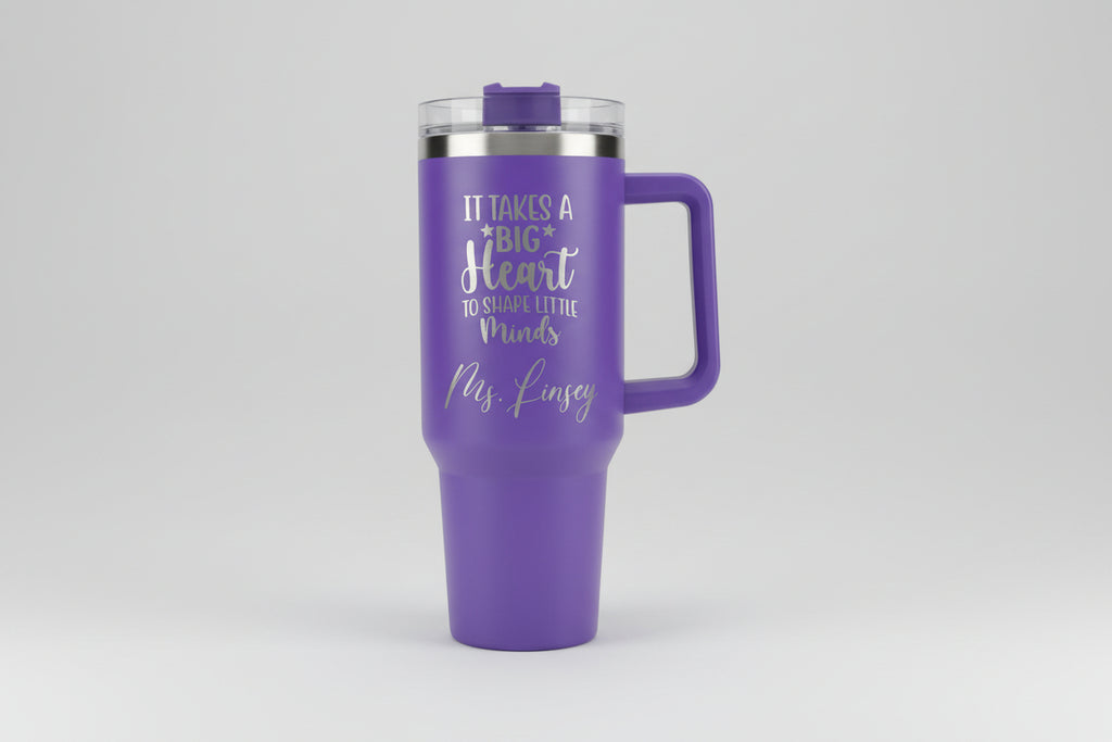 Personalized Teacher Tumbler: Engraved Stainless Steel Gift