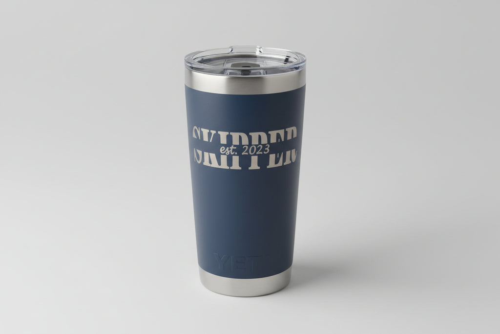 Personalized Laser Engraved Stainless Steel Tumbler – Custom Dad, Papa or Grandpa Name with Kids Names