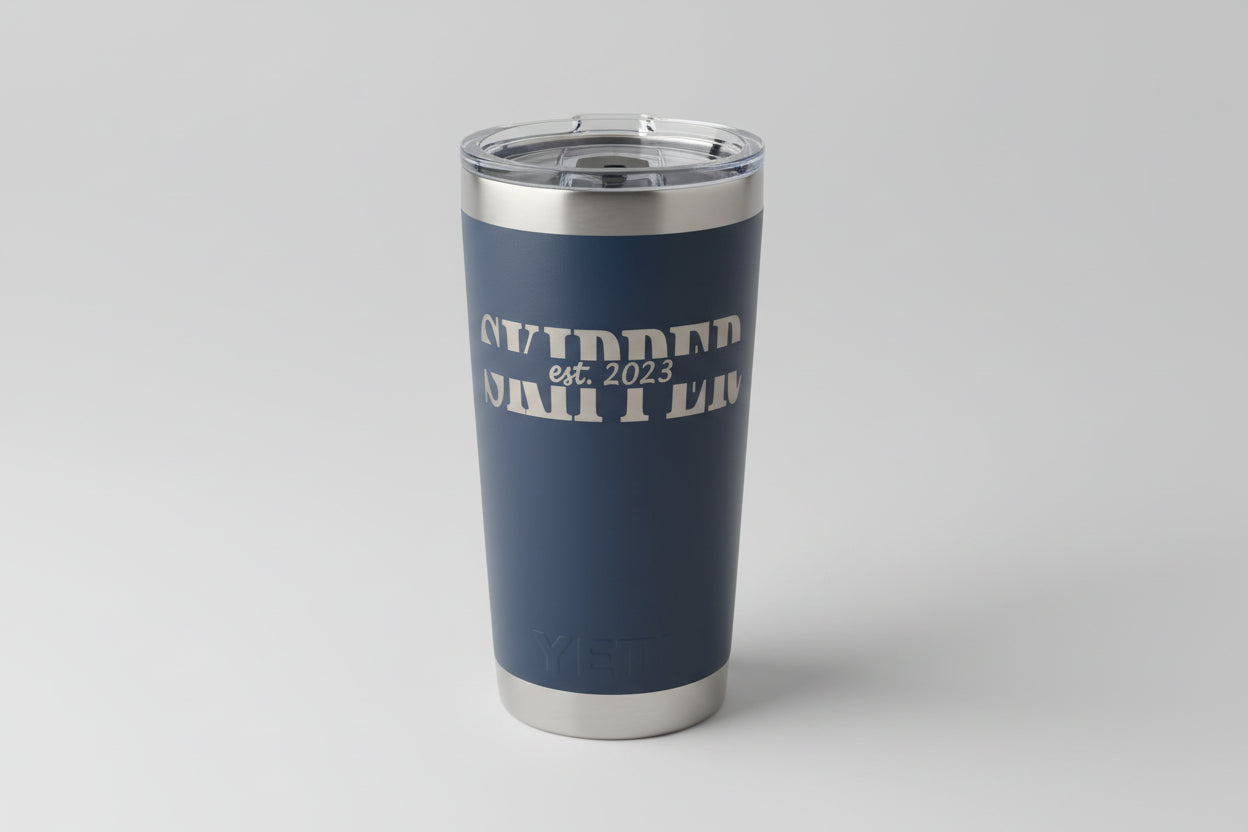 Personalized Laser Engraved Stainless Steel Tumbler – Custom Dad, Papa or Grandpa Name with Kids Names