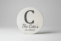 Personalized Wooden Family Name Sign – 17.75" Round Custom Laser Engraved