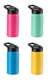 Personalized 16 oz Kids Water Bottle with Flip-Up Straw