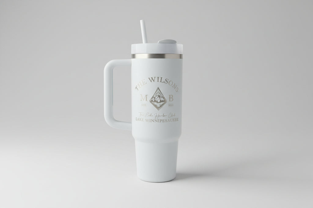 Custom Laser Engraved Wedding Party Tumblers & Water Bottles