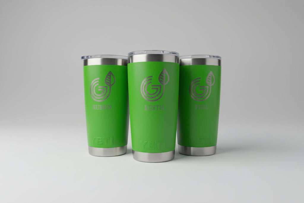 Custom LOGO Laser Engraved 20 oz Stainless Steel Tumblers – Bulk Corporate Orders