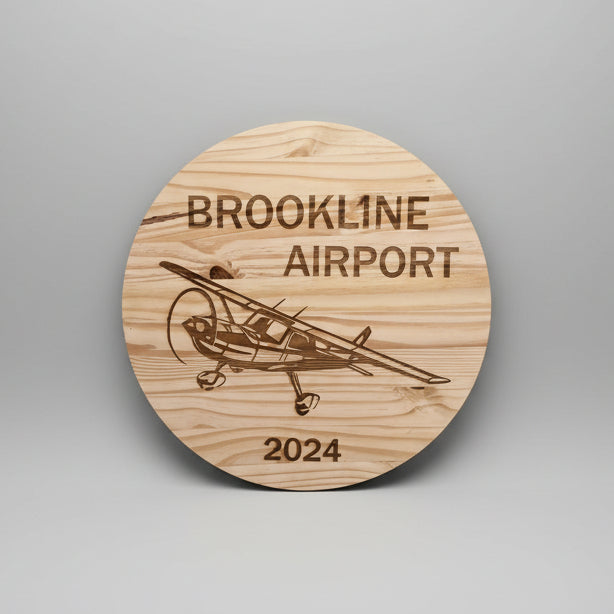 Custom 17.75" Wooden Business Sign – Personalized Laser Engraved Company Logo Wall Sign