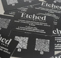 Custom Laser Engraved Aluminum Business Cards – Single & Double Sided