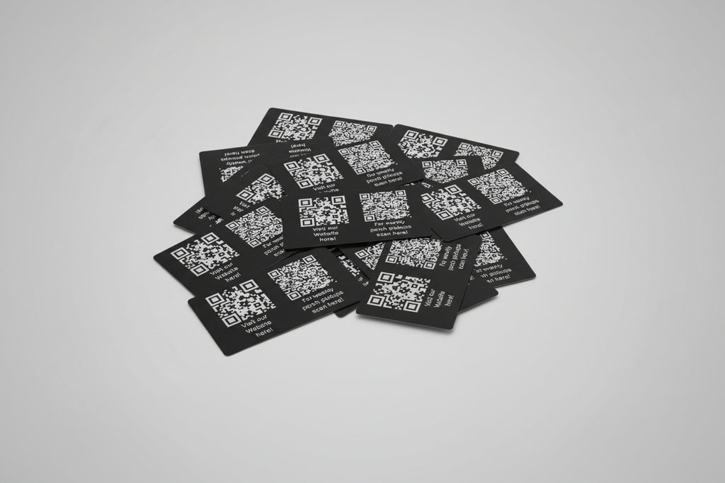 Custom Laser Engraved Aluminum Business Cards – Single & Double Sided