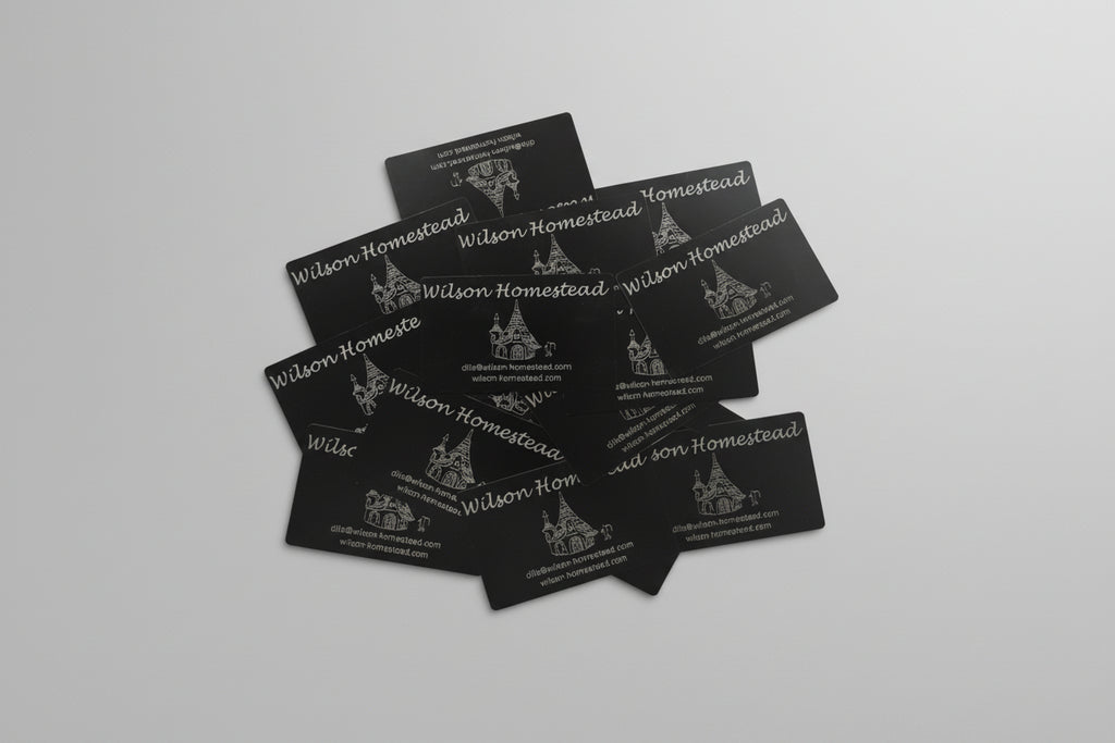 Custom Laser Engraved Aluminum Business Cards – Single & Double Sided