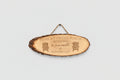 Laser Engraved Wooden Slab Door Hanger – Custom Sayings, Two Sizes Available