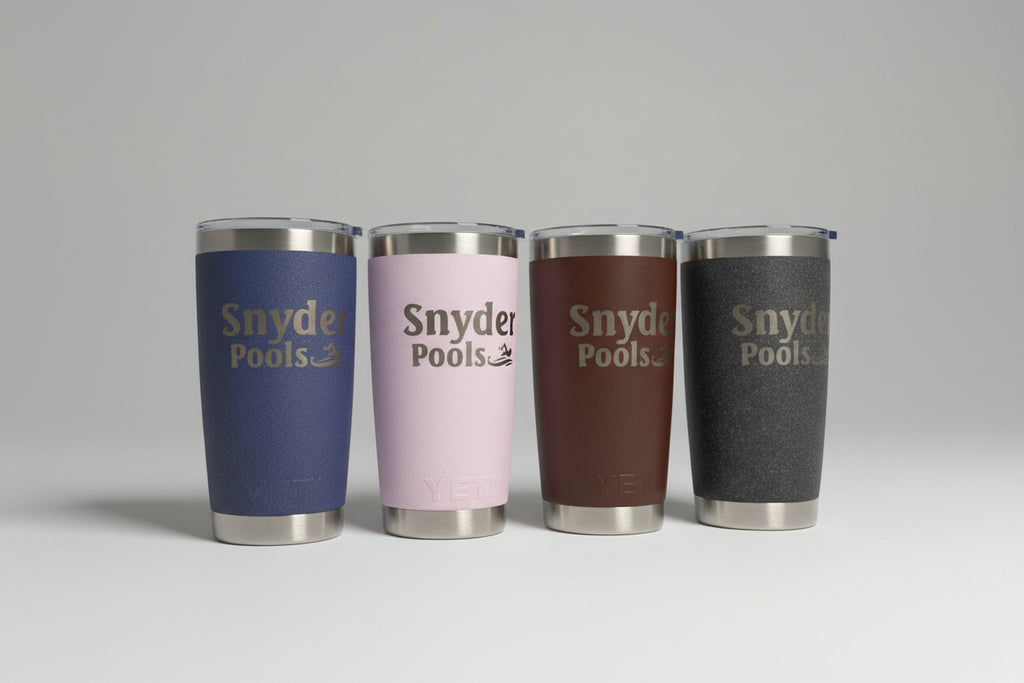 Custom LOGO Laser Engraved 20 oz Stainless Steel Tumblers – Bulk Corporate Orders
