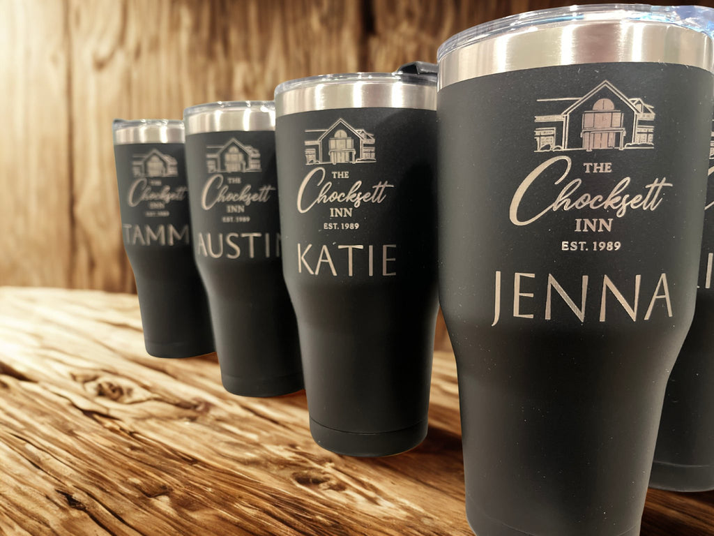 Custom LOGO Laser Engraved 30 oz Stainless Steel Tumblers – Bulk Corporate Orders (Copy)