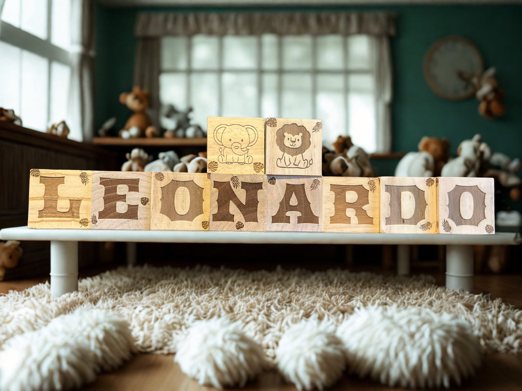Personalized Laser Engraved Building Blocks