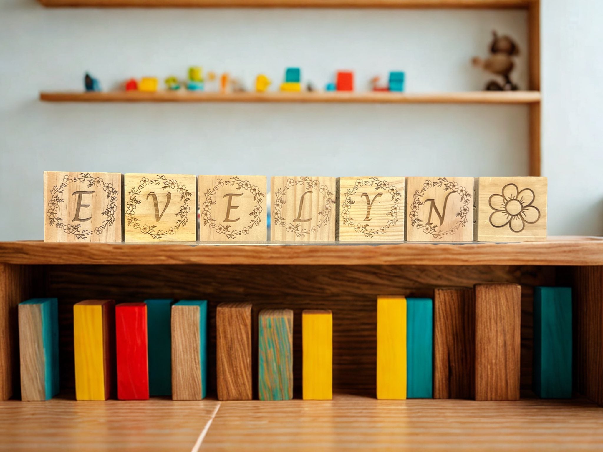 Personalized Laser Engraved Building Blocks