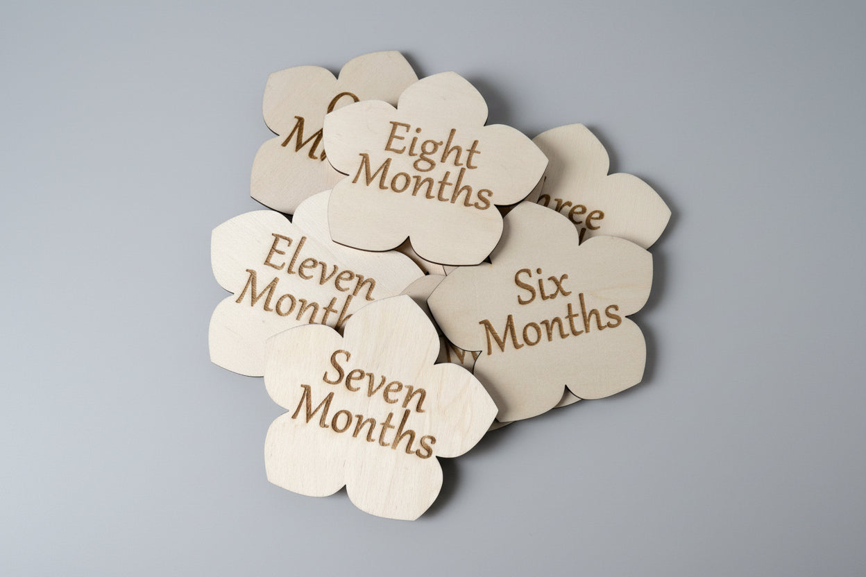 Monthly Milestone Discs / floral Theme / flower, rose, violet / Baby Photo Props / Baby Shower Gifts