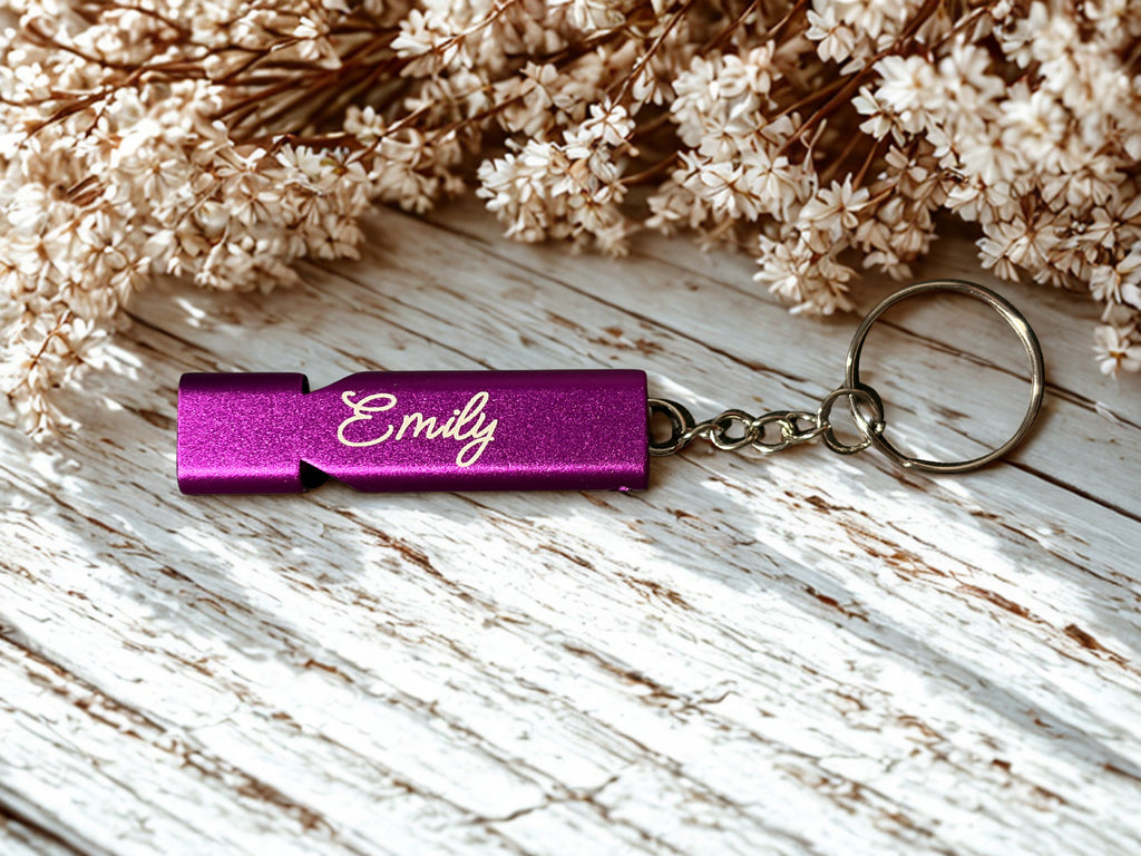 Personalized Safety Keychain Whistle