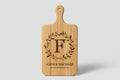 Laser Engraved Family Name Cutting Board - Personalized Wedding Gift