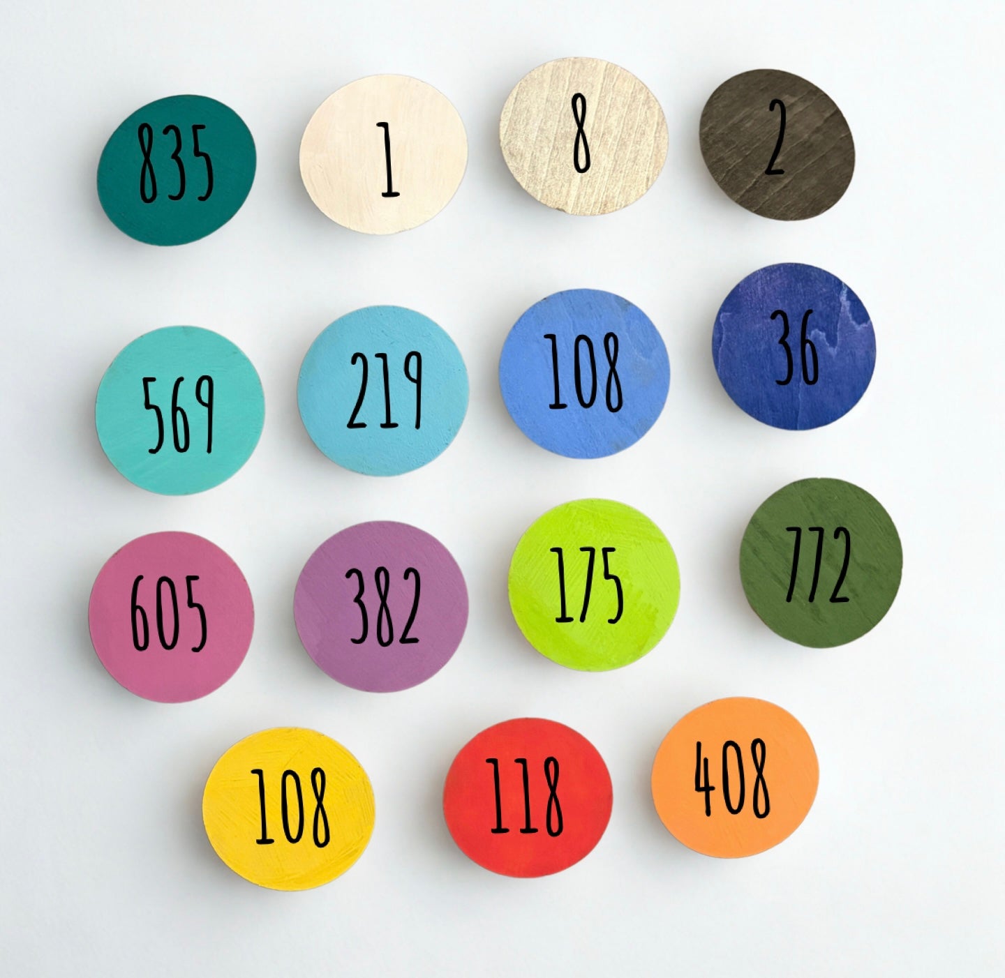 Jungle Animal Wooden Monthly Milestone Set – Baby First Year Photo Props | Laser Engraved | Set of 12