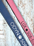 Personalized Laser Engraved Leather Pet Collars – Soft, Stylish & Jingle-Free