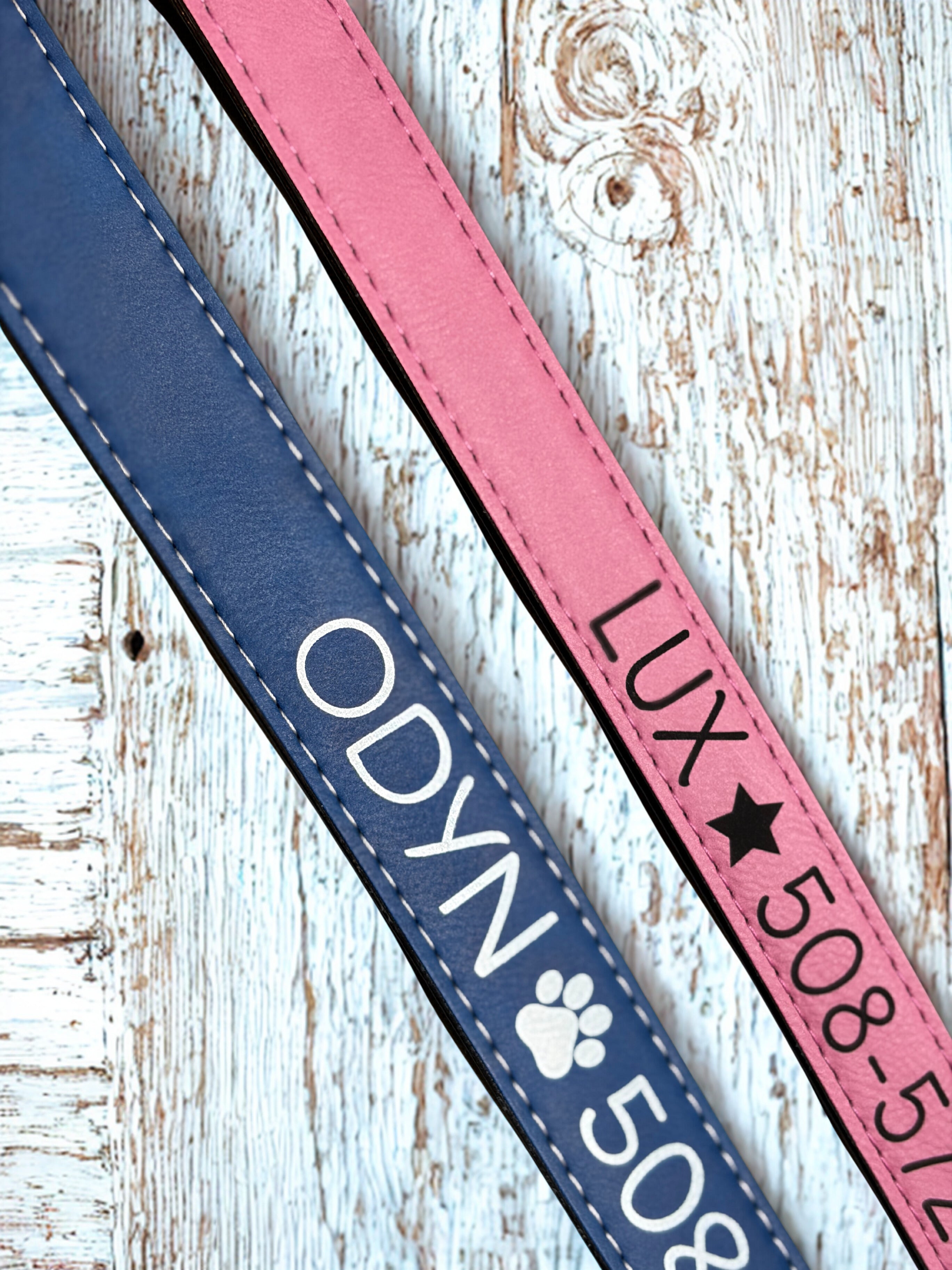 Personalized Laser Engraved Leather Pet Collars – Soft, Stylish & Jingle-Free