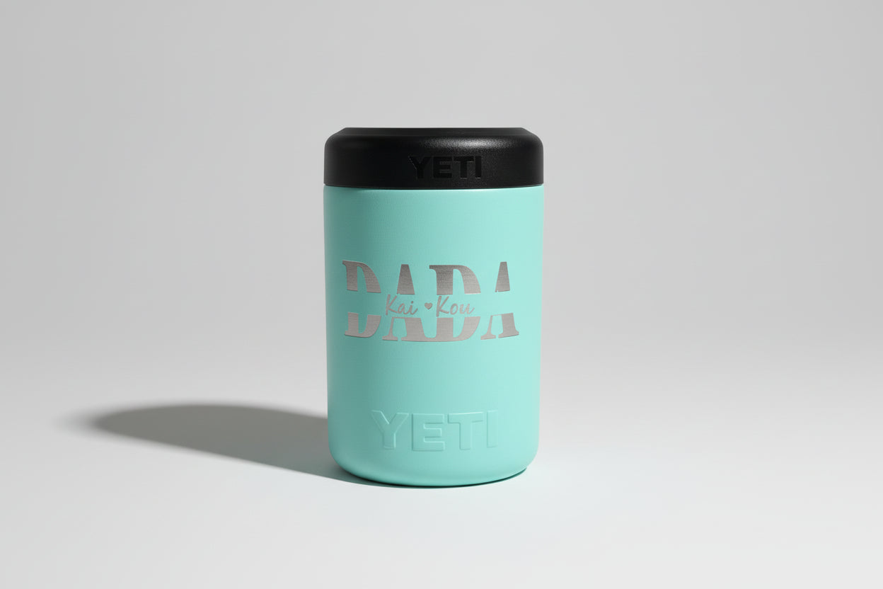 Personalized Laser Engraved Stainless Steel Tumbler – Custom Dad, Papa or Grandpa Name with Kids Names
