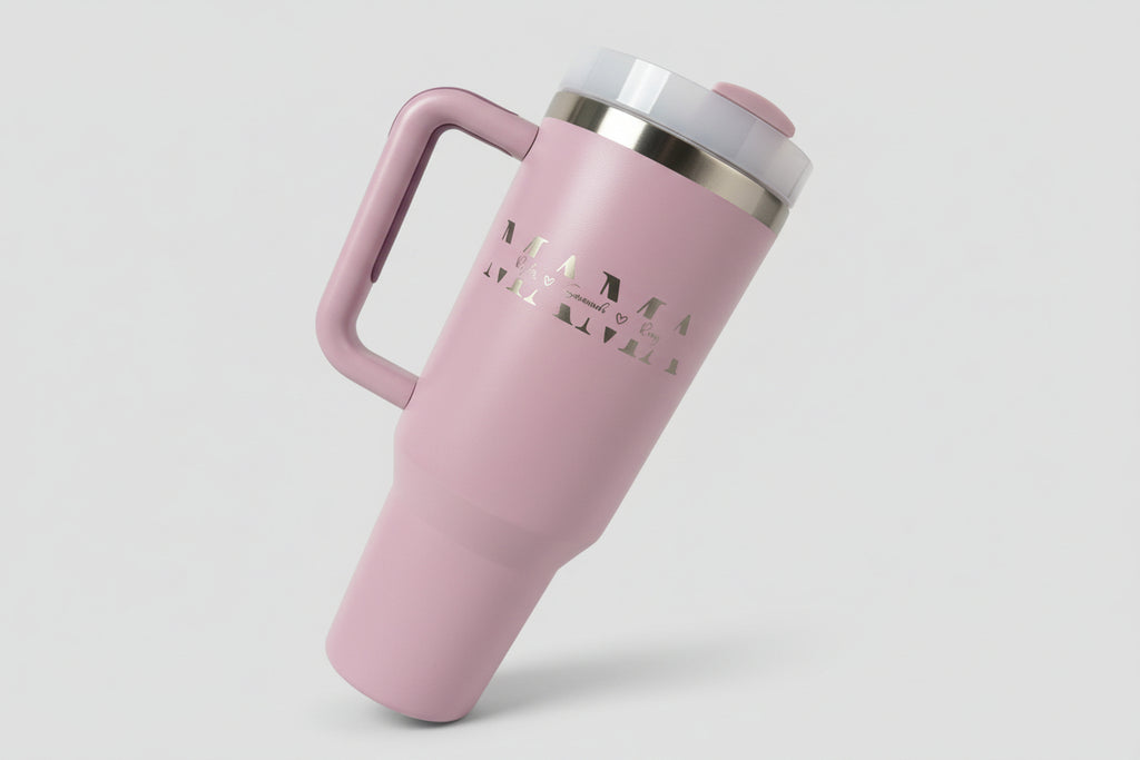 Personalized Laser Engraved Stainless Steel Tumbler: Custom Mom, Grandma, Auntie Name with Kids Names