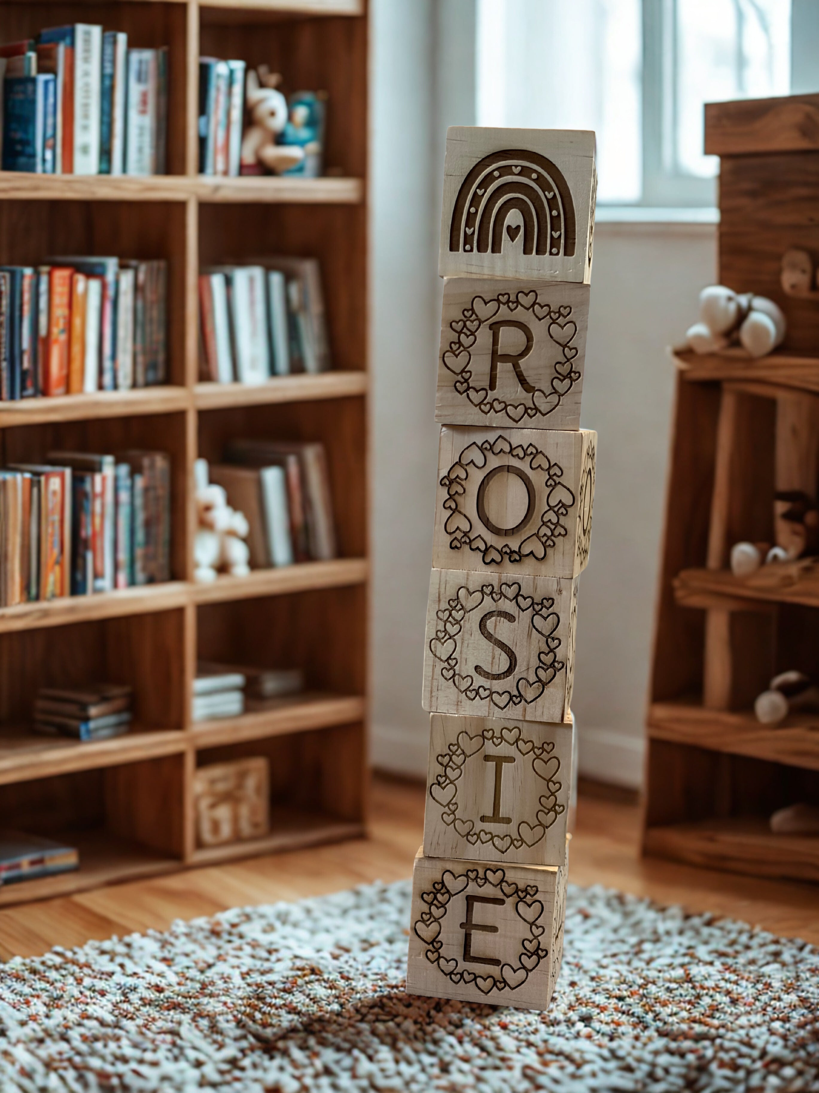 Personalized Laser Engraved Building Blocks