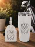 Golf Dad Gift Set – 20oz Golf Tumbler & Tee Holder